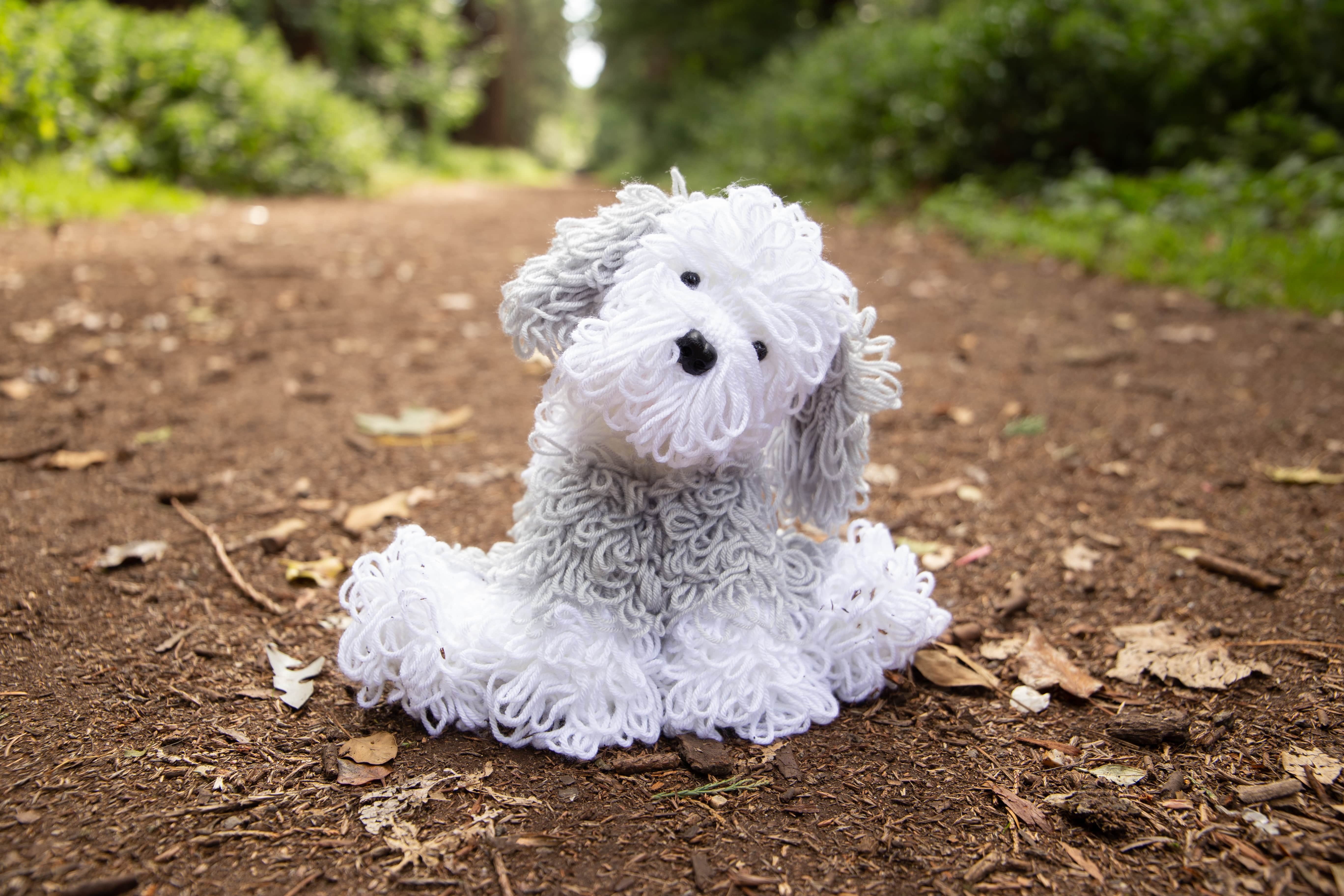 Deramores Old English Sheepdog Toy Knitting Pattern