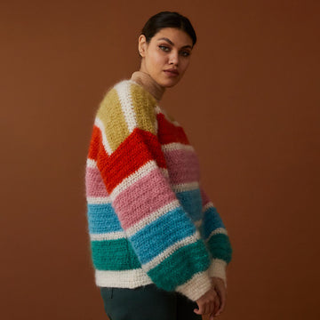 Debbie Bliss Crochet Striped Sweater Pattern
