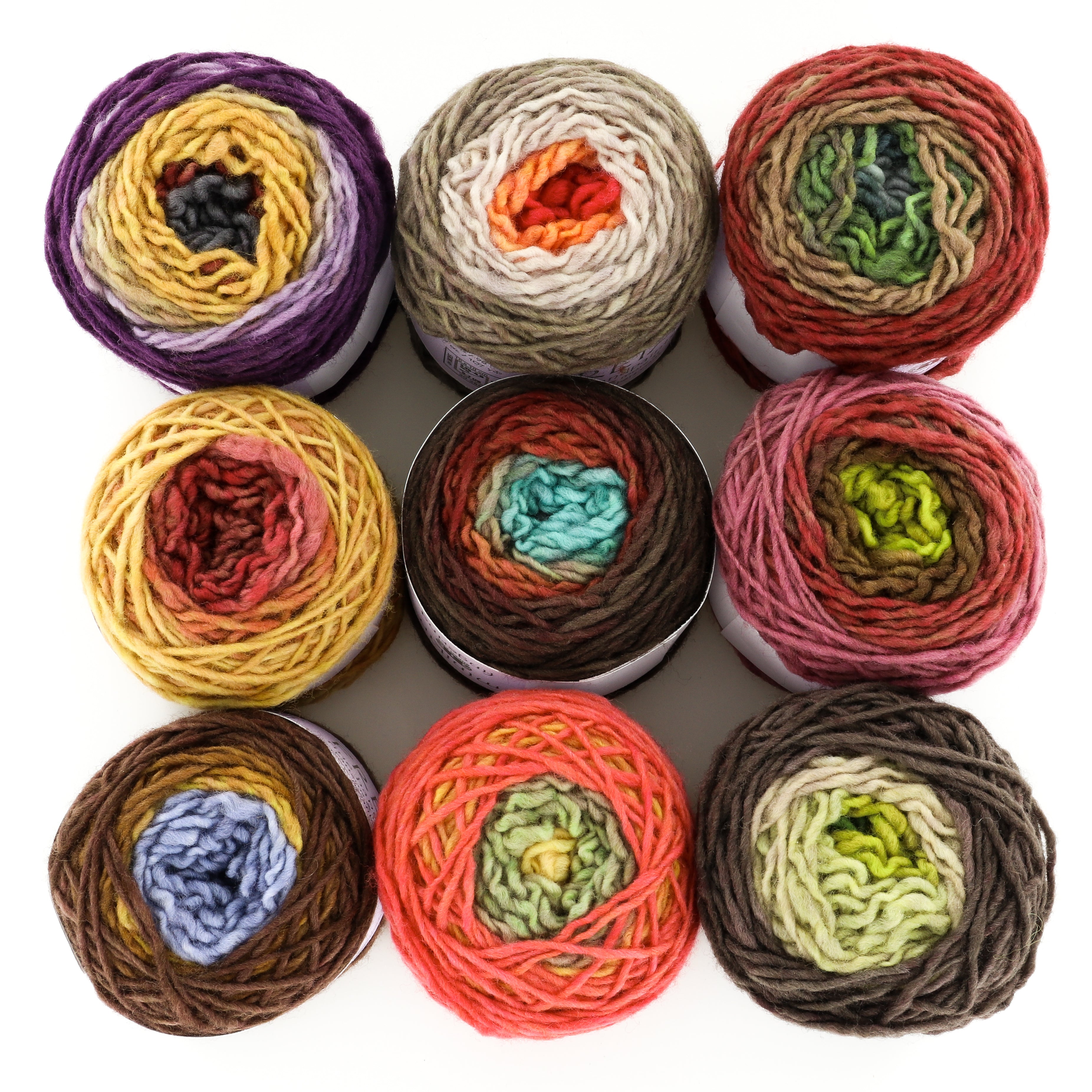 Freia Fine Handpaints Minikin Fingering Ombre Palette 9 Pack Yarn - Merino Wool 4 Ply