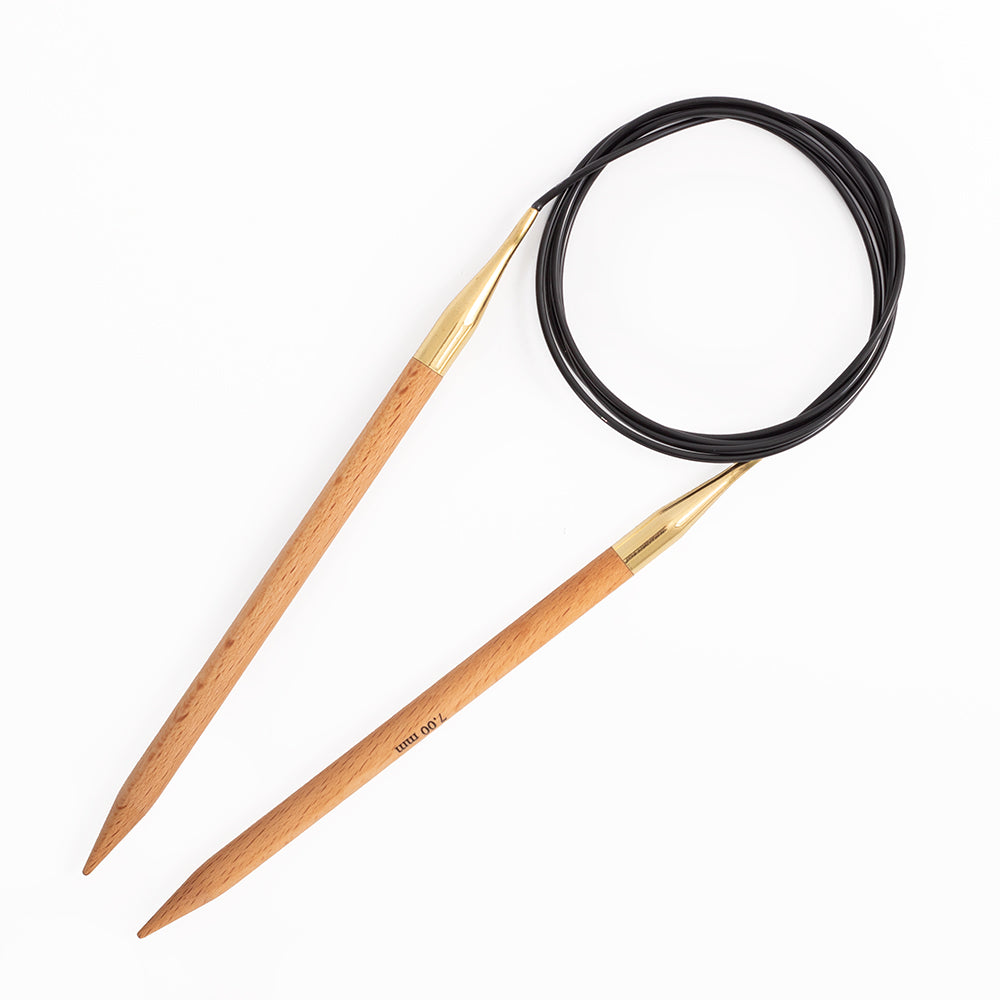 KnitPro Basix Beech Fixed Circular Needles 47"
