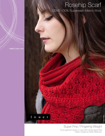 Louet Rosehip Scarf