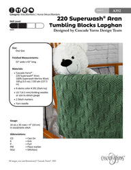 Cascade Yarns A Tumbling Blocks Lapghan Knitting Pattern