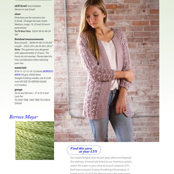 Berroco Gwendoline Cardigan Knitting Pattern