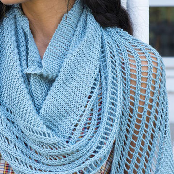Delphin Shawl Wrap Knitting Pattern