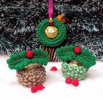 Holly Baskets & Mini Chocolate Wreaths - Ferrero Rocher Covers