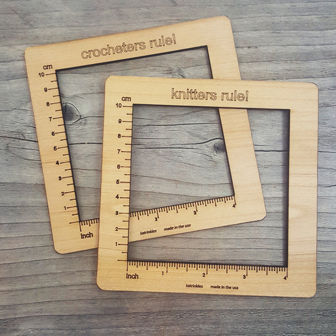 Katrinkles Gauge Swatch Measurement Ruler Tool