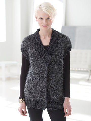 Teddy Vest in Lion Brand Homespun Thick & Quick - L32239 PDF