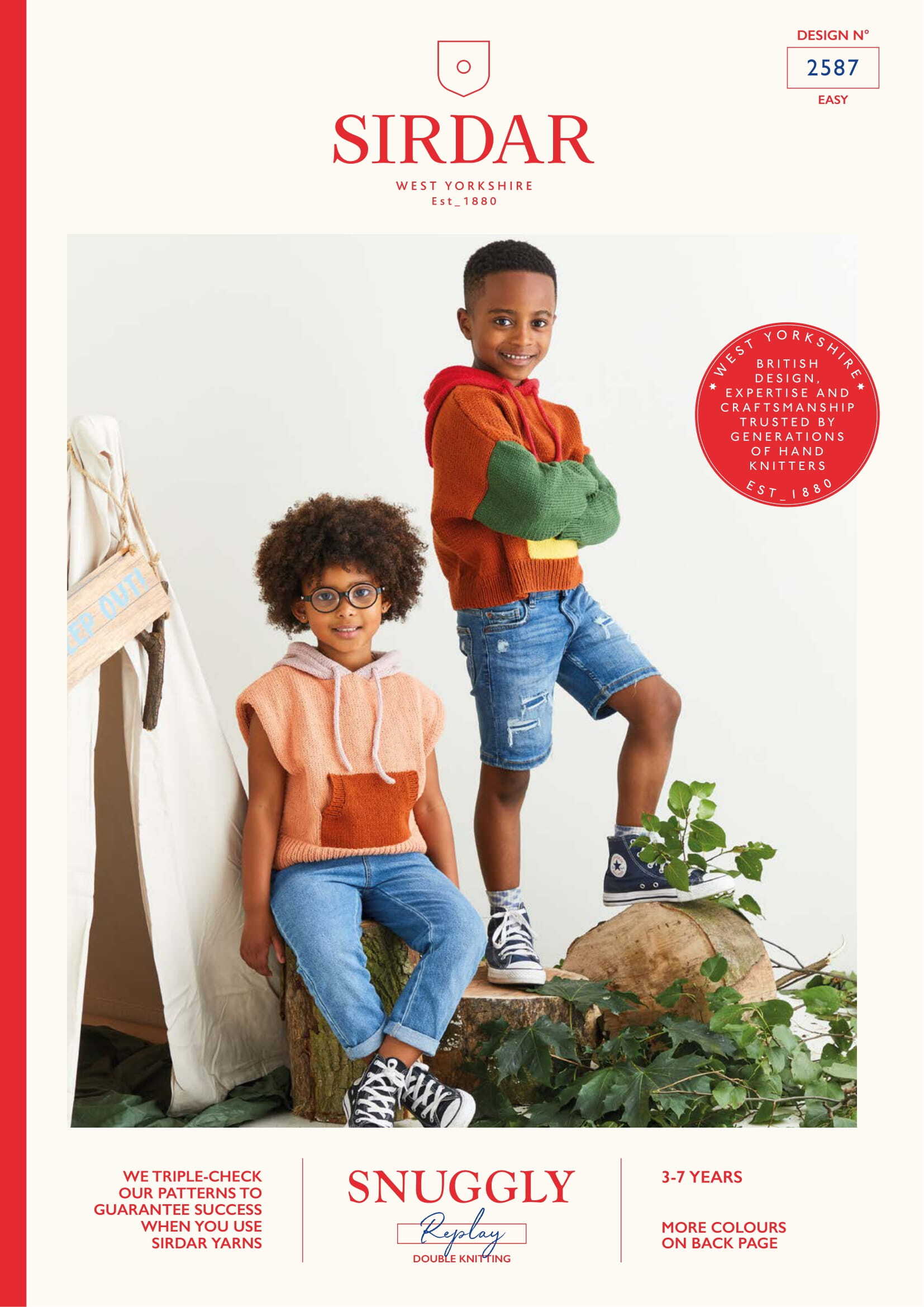 Sirdar Hide Out Hoodie Jumper Knitting Pattern