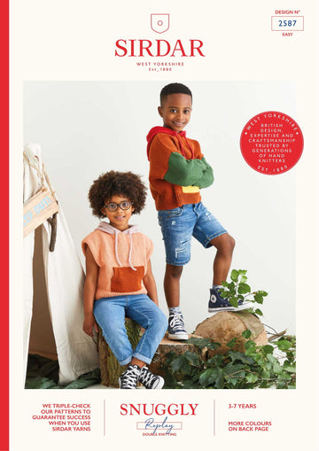Sirdar Hide Out Hoodie Jumper Knitting Pattern