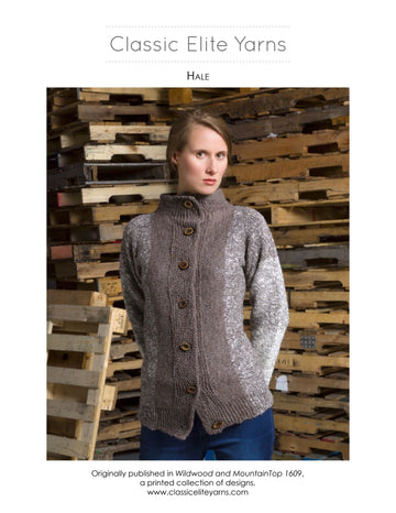 Classic Elite Yarns Hale Cardigan Knitting Pattern