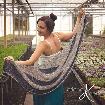 Modern Honeycomb Knit Shawl