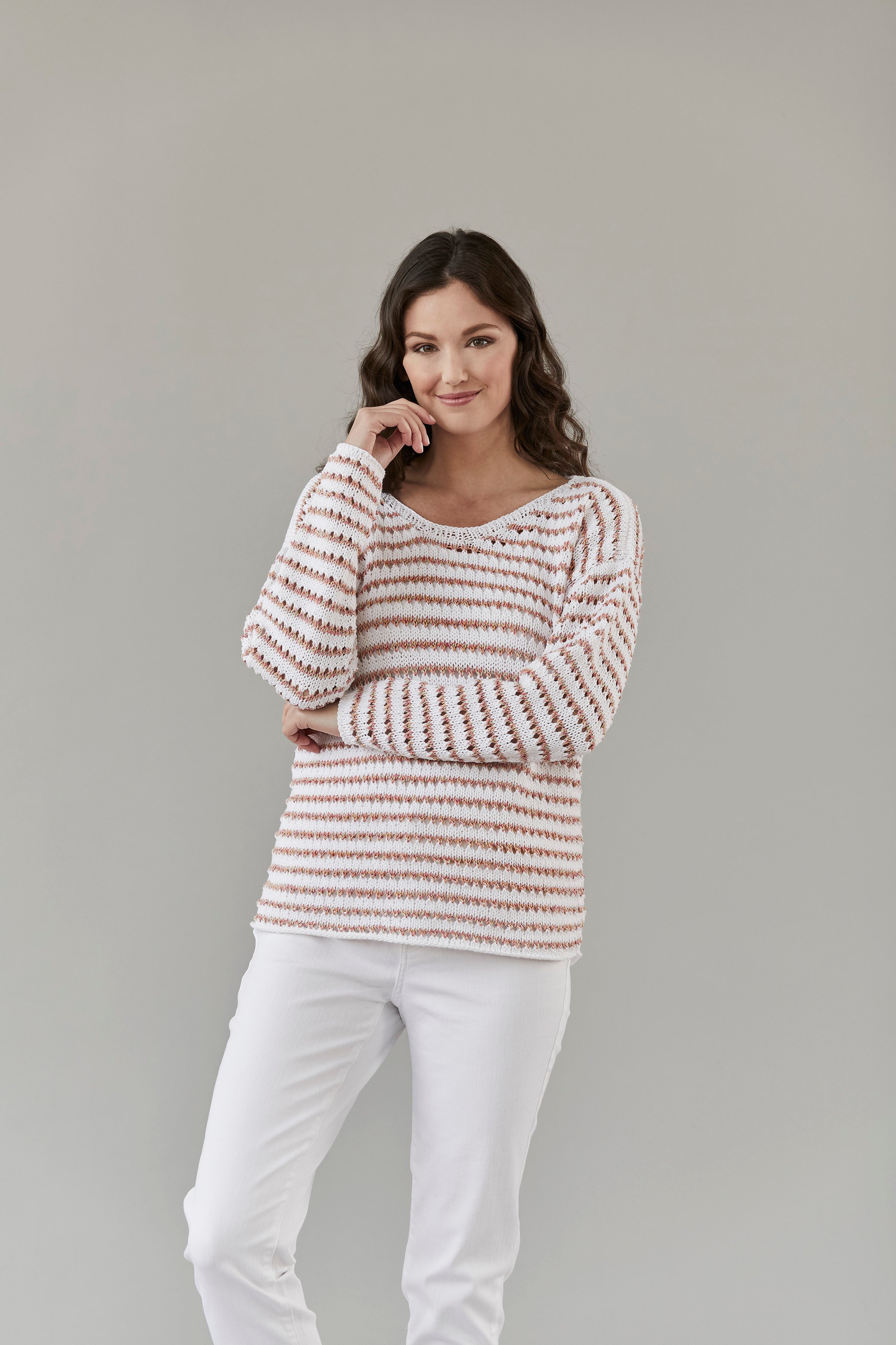 Tahki Yarns Poplar Pullover Knitting Pattern