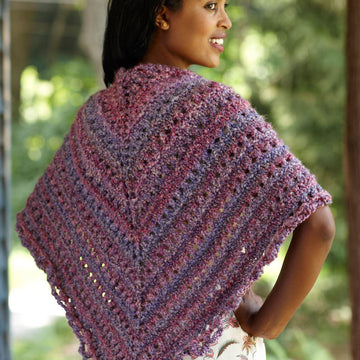 Splendid Triangle Shawl Wrap Knitting Pattern