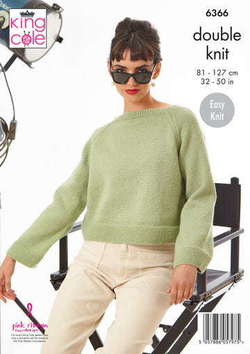 Sweaters in King Cole Merino Blend DK - 6366 - Leaflet