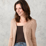 Valley Yarns Radiance Cabled Jacket Knitting Pattern