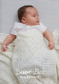 Debbie Bliss Heirloom Christening Shawl Knitting Pattern