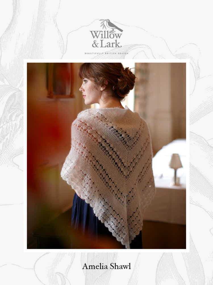 Willow & Lark Amelia Shawl Crochet Pattern