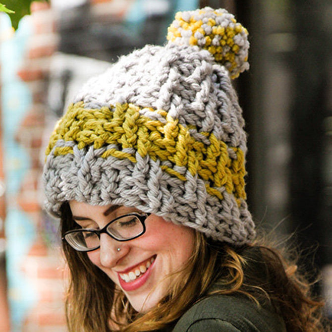 Valley Yarns Upward Spiral Beanie Crochet Pattern