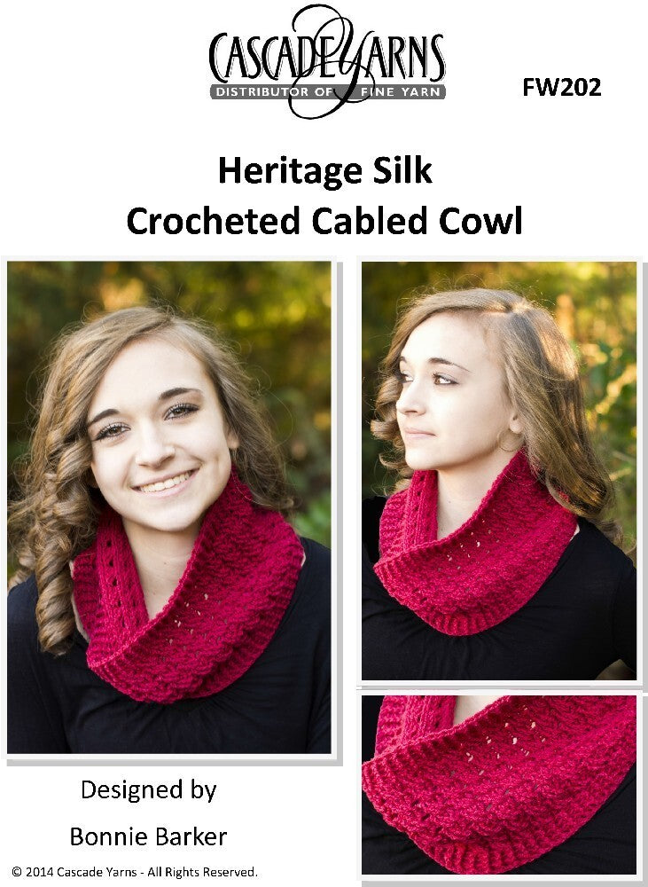 Crocheted Cabled Cowl Pattern