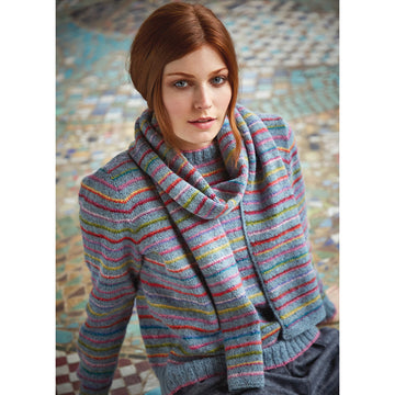 Rowan Colours In The Mist Scarf