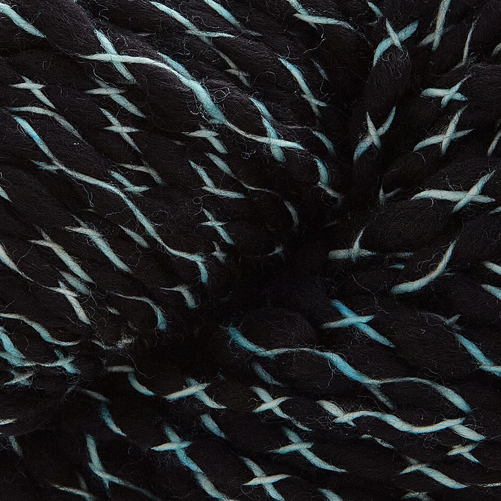 Malabrigo Caracol On Black Yarn - Merino Super Chunky