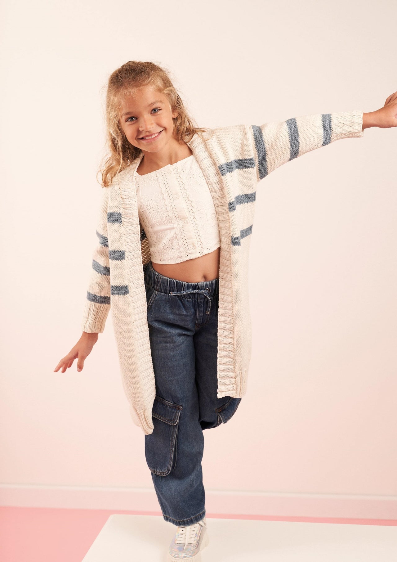 Mini Manor Cardigan in Rowan Cotton Cashmere PDF