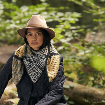 Mosaic Shawl Wrap Knitting Pattern