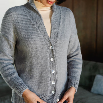 Windsor Cardigan in Berroco Modern Comfort Knitting Pattern