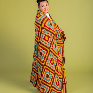 Paintbox Yarns Snuggly Fall Afghan Crochet Pattern