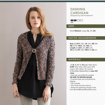 Tahki Yarns Dashing Cardigan Knitting Pattern