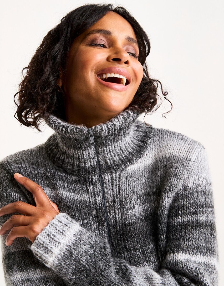 Sirdar Quartz Zip Collar Jumper Knitting Pattern