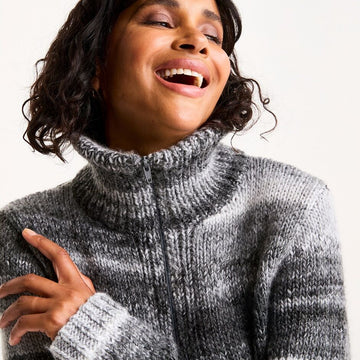 Sirdar Quartz Zip Collar Jumper Knitting Pattern