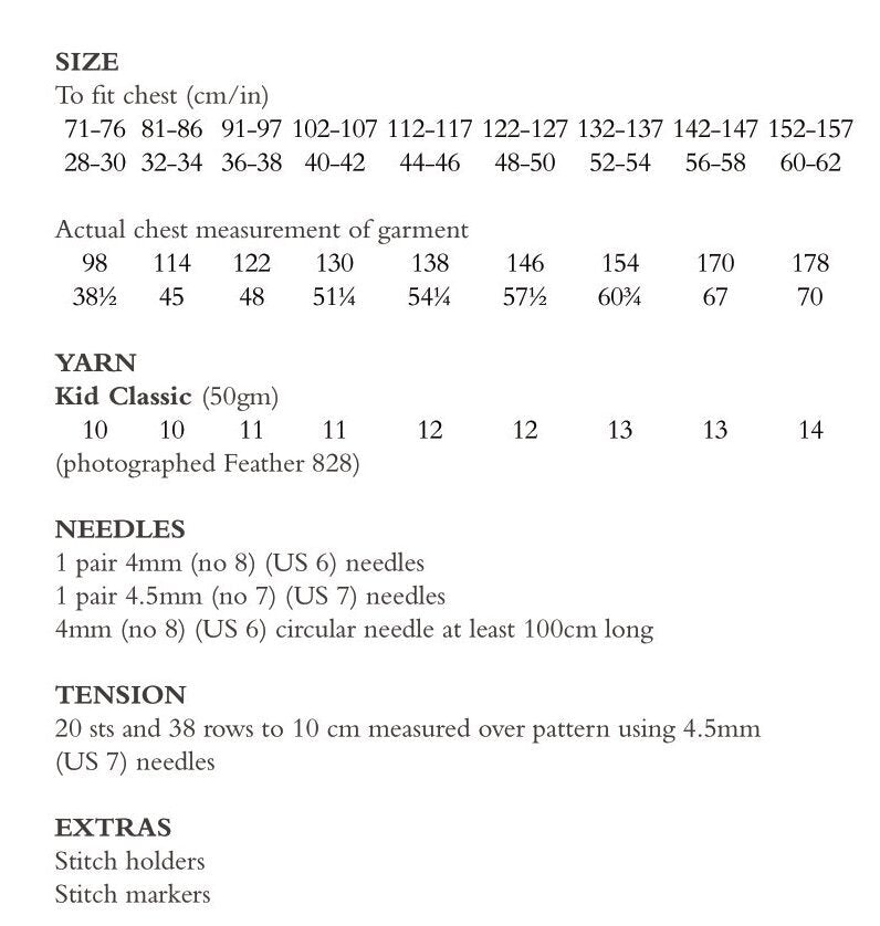 Earl Jumper Knitting Pattern