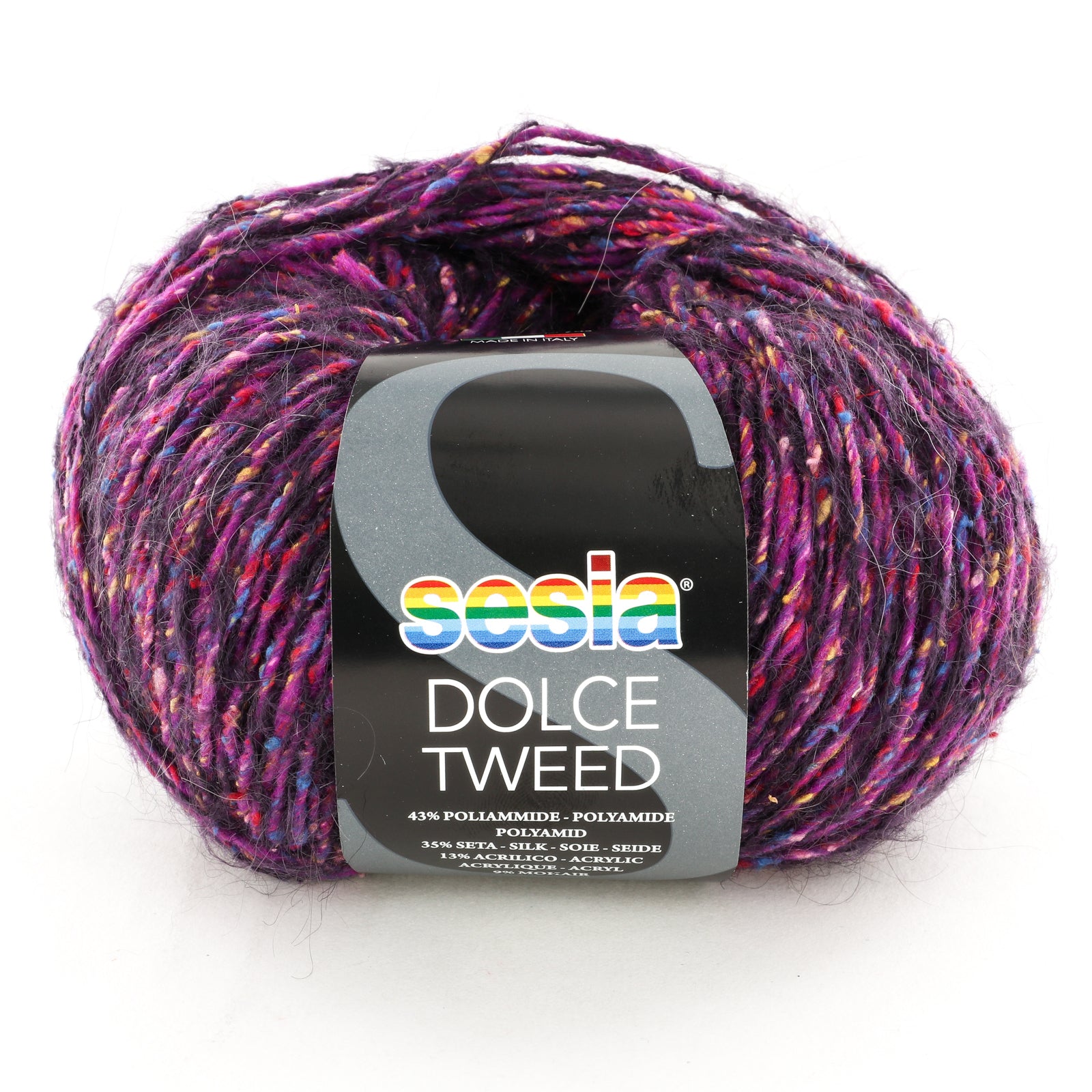 Sesia Dolce Tweed Yarn - Polyamide Worsted