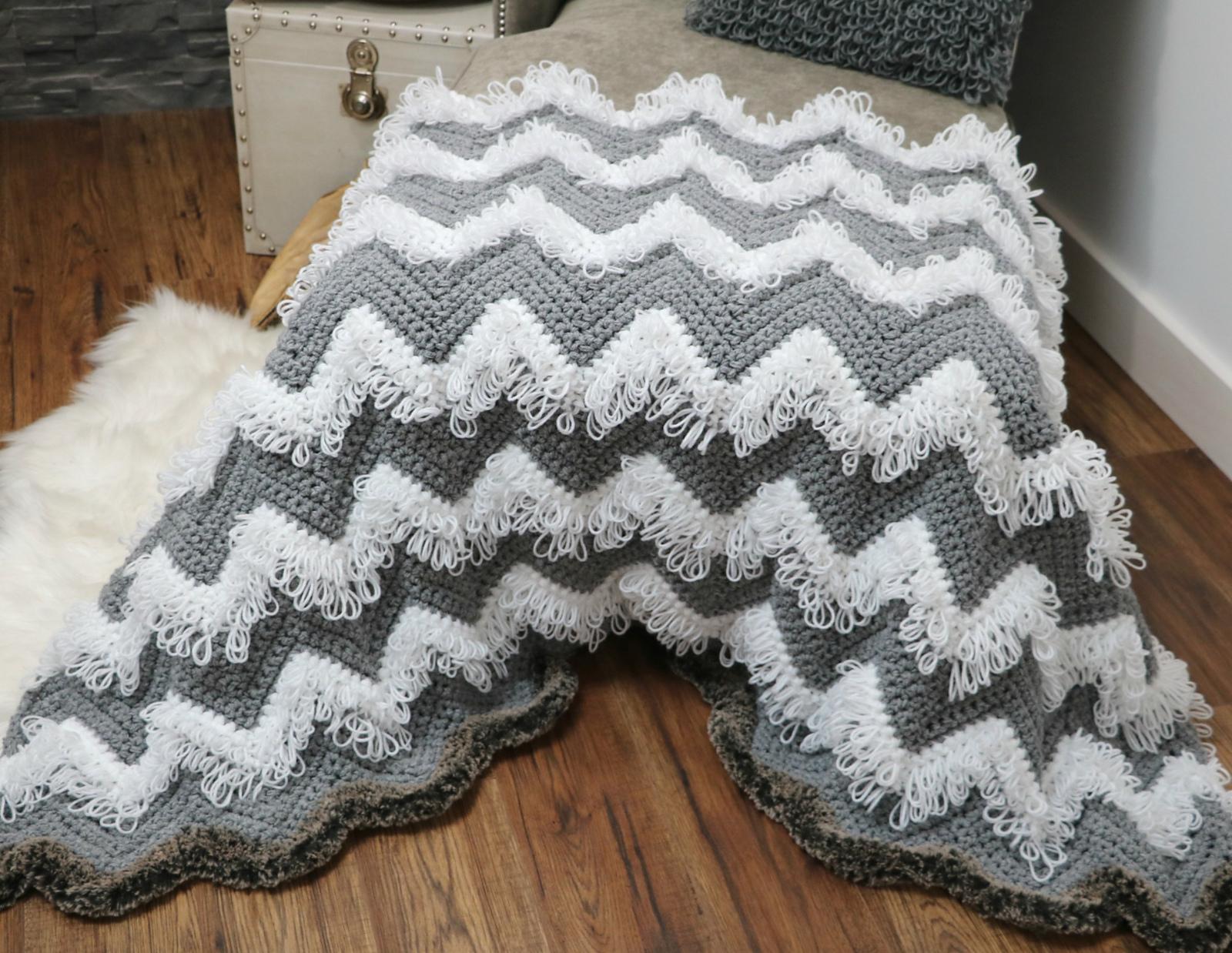 Loopy Chevron Blanket