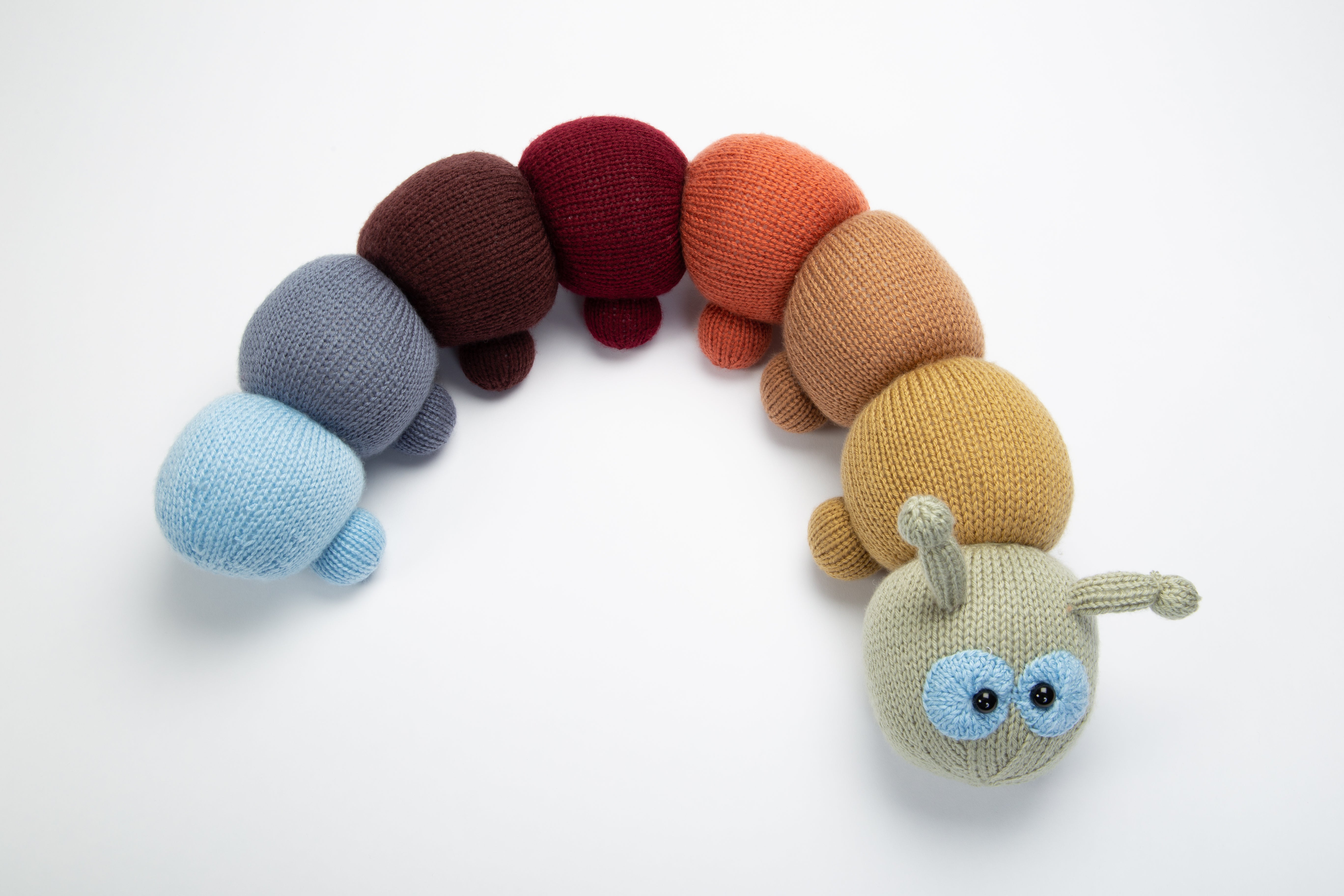 Deramores Caterpillar Draught Excluder Knitting Pattern