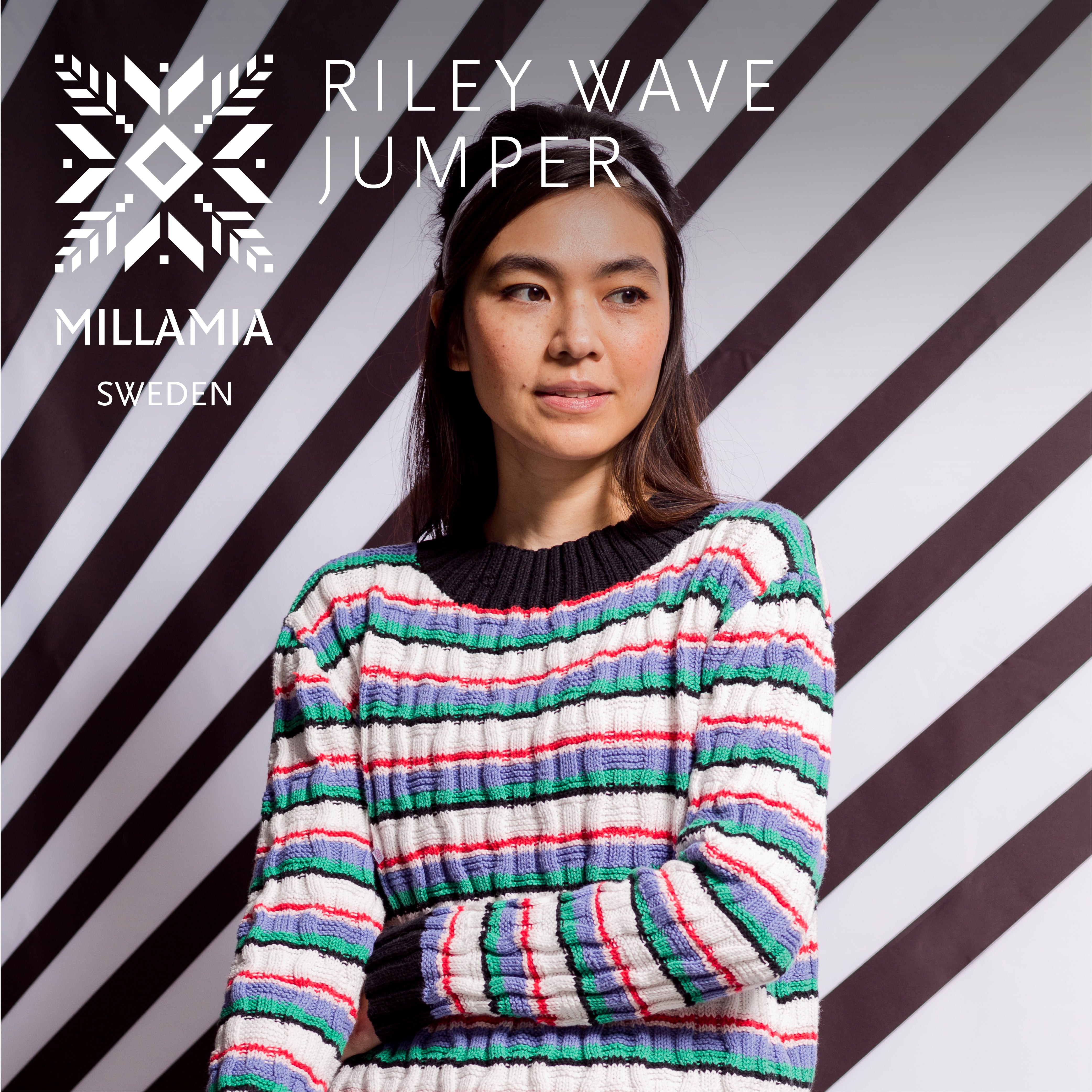 MillaMia Riley Wave Jumper Knitting Pattern