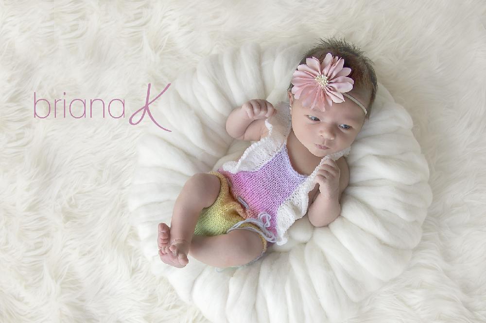 Ruffle Butterfly Knit Onesie