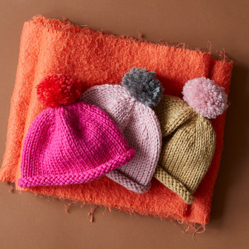 Debbie Bliss Zig Zag Cowl and Bobble Hat Knitting Pattern