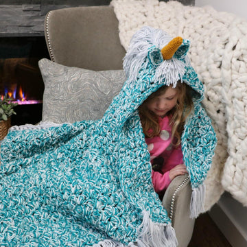 Bulky & Quick Unicorn Blanket /Cowl