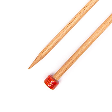 KnitPro Basix Beech Single Pointed Needle 12"