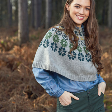 Solar Poncho Cape Knitting Pattern