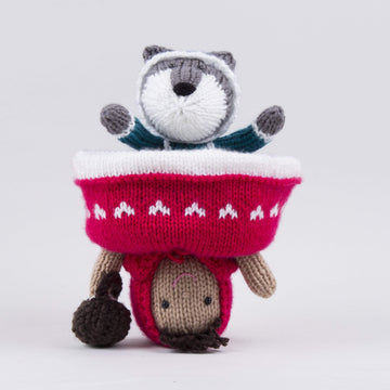 Deramores Topsty Turvy Red Riding Hood Toy Knitting Pattern