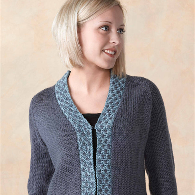 Valley Yarns Network Cardigan Knitting Pattern