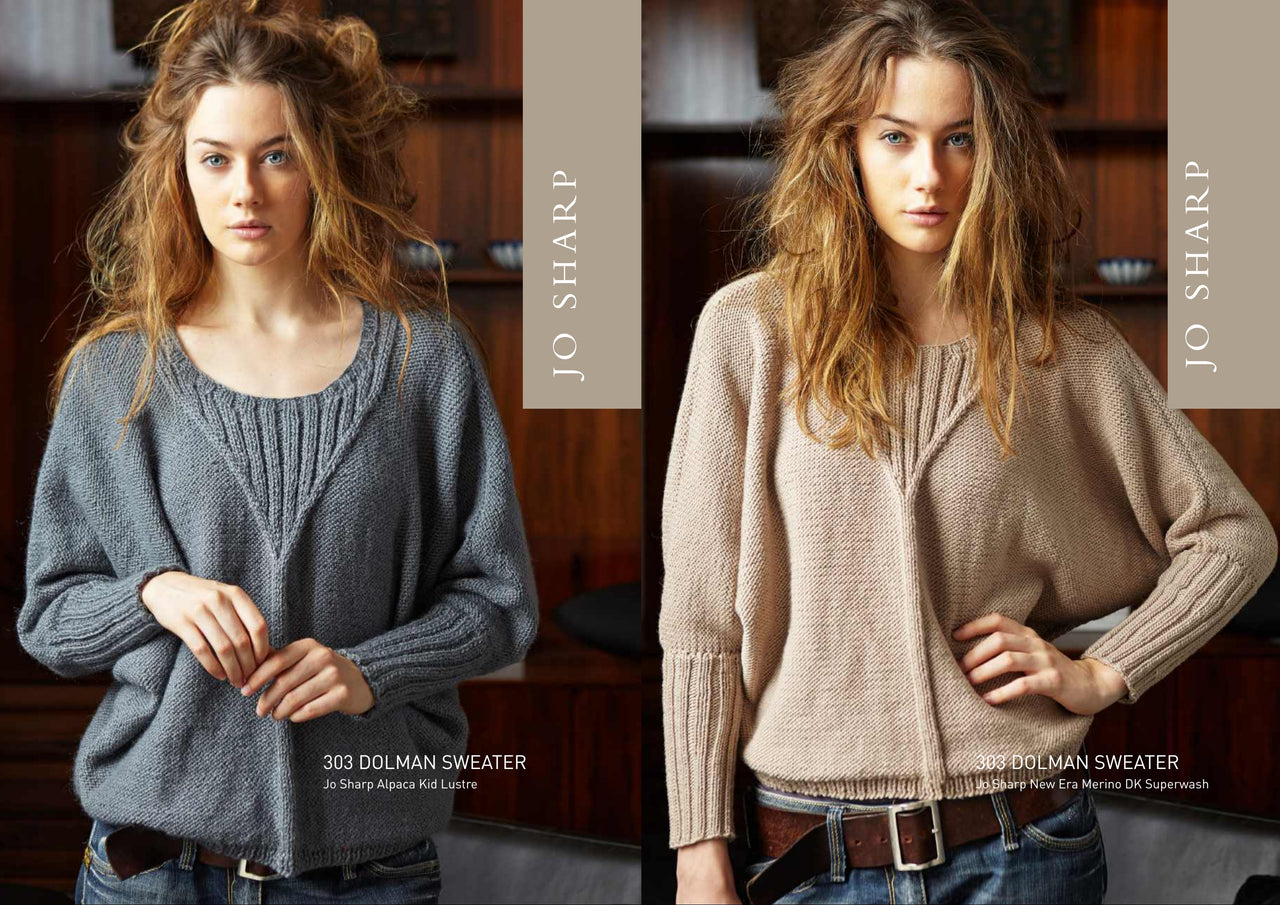 Jo Sharp Dolman Sweater Jumper Knitting Pattern