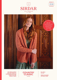 Sirdar Shawl Collar Cardigan Knitting Pattern