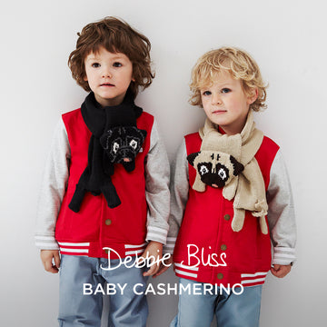 Debbie Bliss Pug Scarves Knitting Pattern