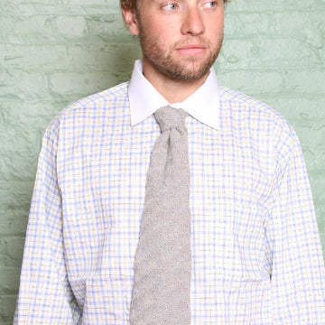 Diagonal Patterened & Self Lined Mens Tie