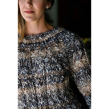 Trendsetter Yarns Me Classic Ribbed Cable Raglan Yoke Pullover