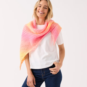 Sirdar Crochet Shawl In One Pattern